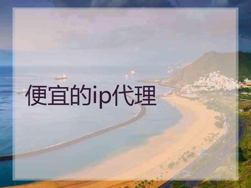 便宜的ip代理