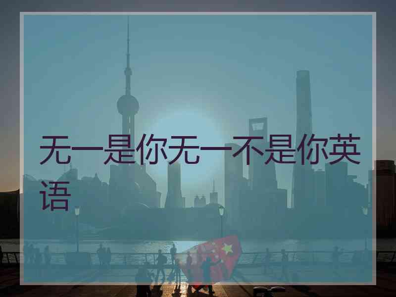 无一是你无一不是你英语