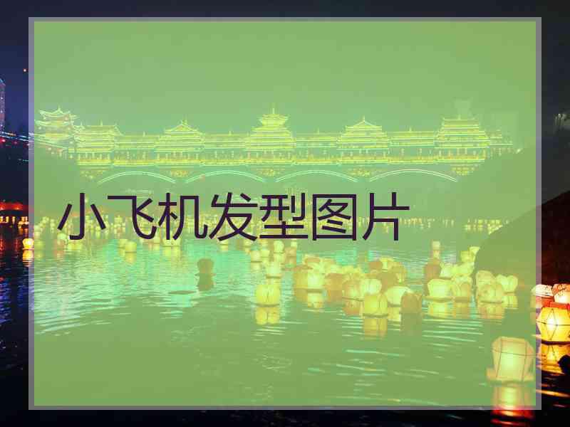 小飞机发型图片