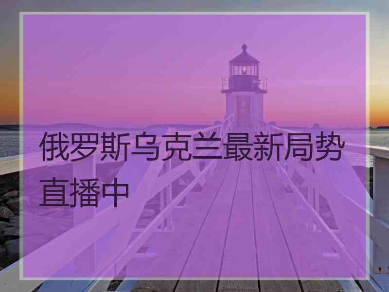 俄罗斯乌克兰最新局势直播中