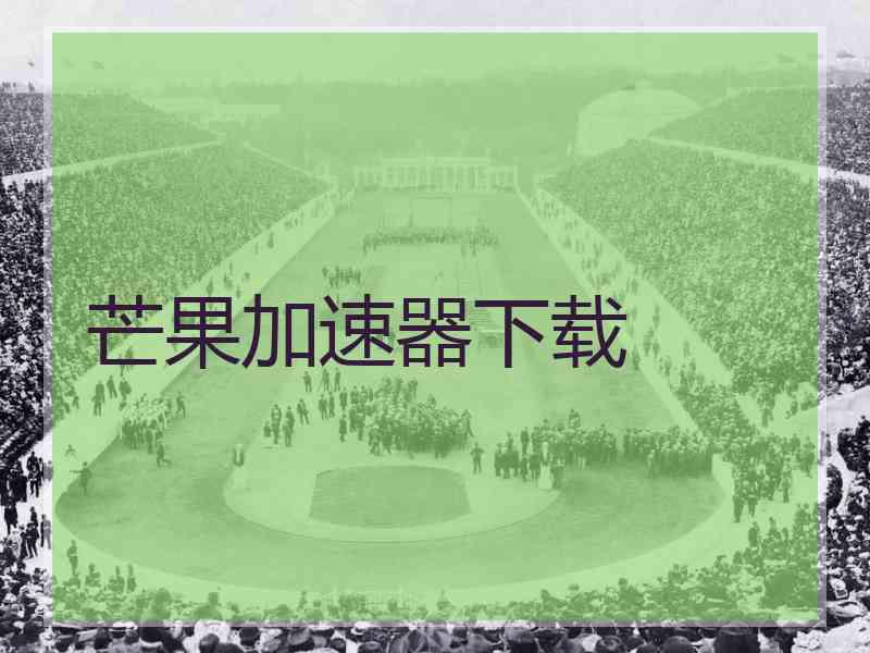 芒果加速器下载