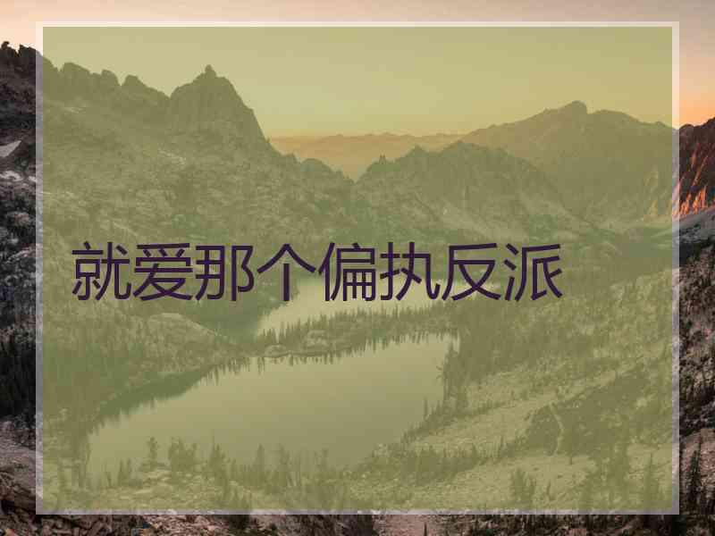 就爱那个偏执反派