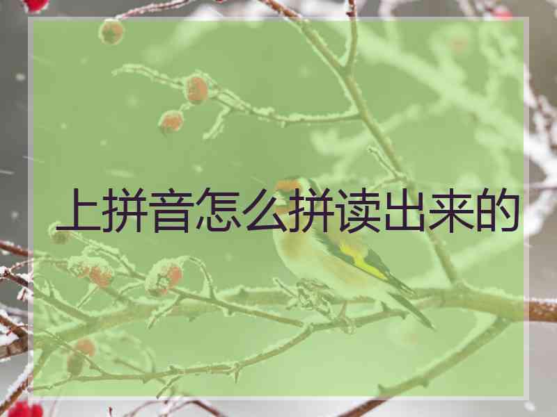 上拼音怎么拼读出来的