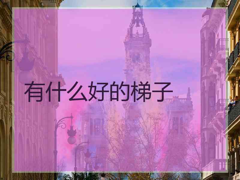 有什么好的梯子