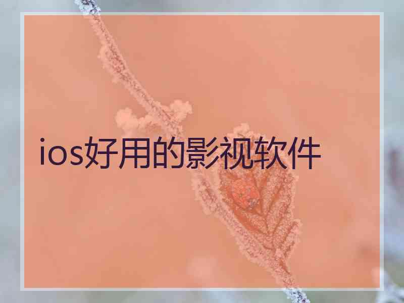 ios好用的影视软件