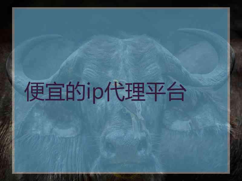 便宜的ip代理平台