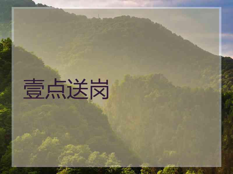 壹点送岗
