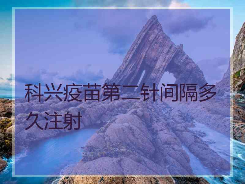 科兴疫苗第二针间隔多久注射