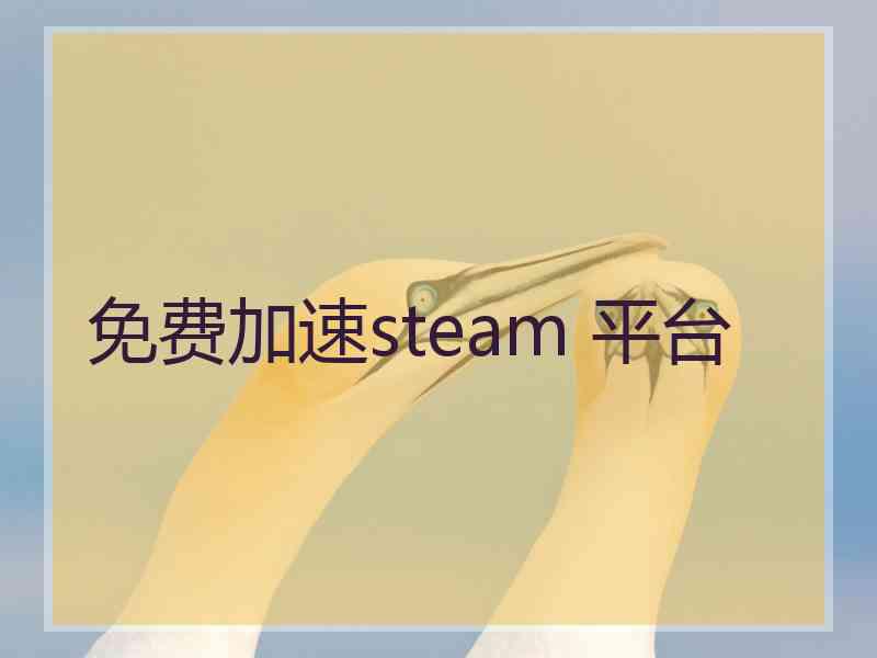 免费加速steam 平台