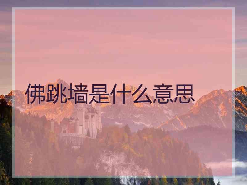 佛跳墙是什么意思