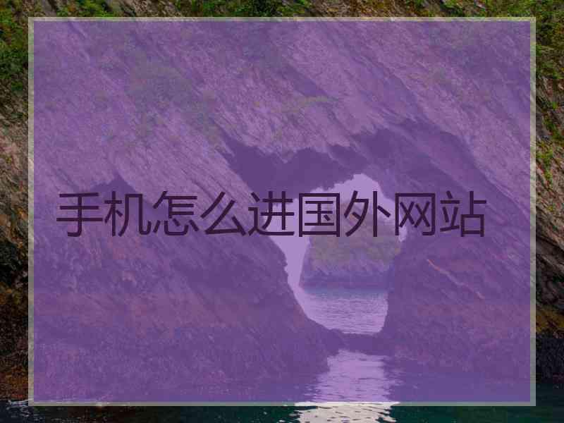 手机怎么进国外网站