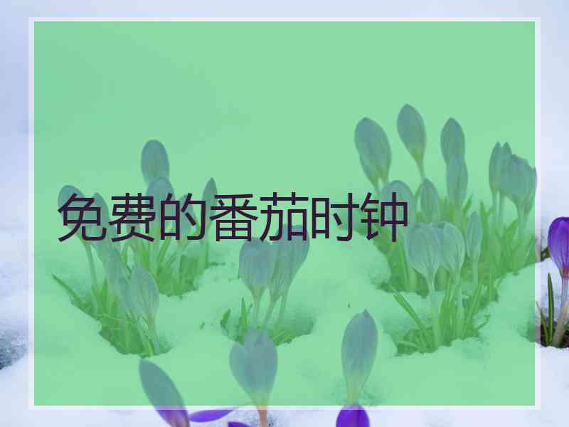 免费的番茄时钟