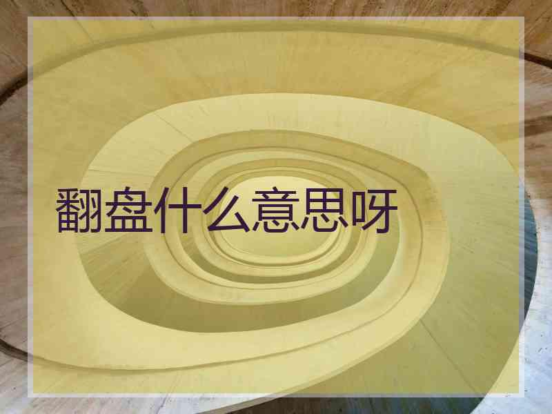 翻盘什么意思呀